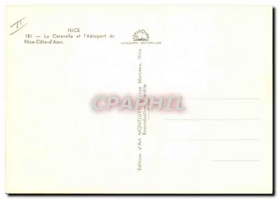 Port lotniczy Nicei-Côte d'Azur — La Caravelle — Wydawnictwo Art Montluçon — Rewers