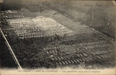 Campo do Courneau — Vista geral tirada de avião — Gaby-Bessière, La Teste