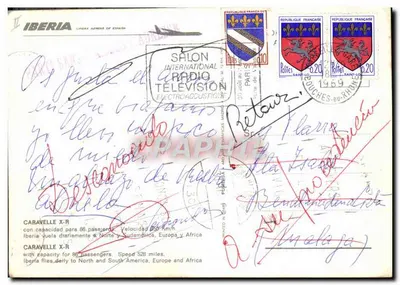 Vliegtuig Iberia Caravelle X-R — EC-BIE — Internationaal Radio Televisie Salon — Achterkant