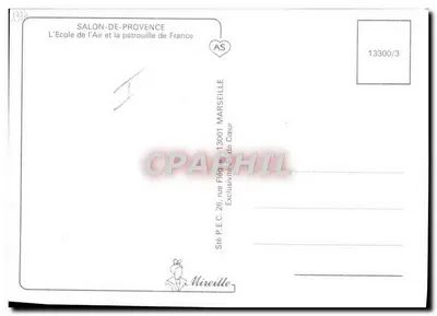 A Escola do Ar e a patrulha da França — Salon-de-Provence — Sté P.E.C. Marseille — Verso