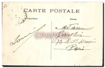 L'Aéroplane LATHAM — Après sa chute en pleine mer, est ramené au port de Calais. — U.M. — H. LATHAM — N° 122 — Verso