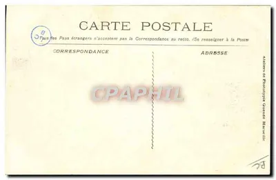 Ramp van de "Iéna" — Monseigneur Guillibert Bisschop van Fréjus, het Klerus dat zich op de ceremonie begeeft — Ateliers de Phototypie Guende Marseille — Achterkant