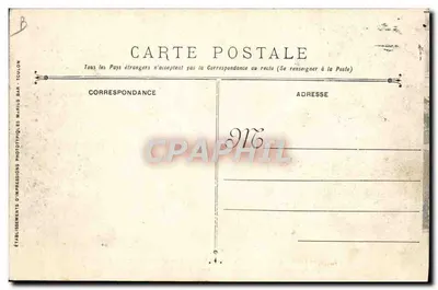 Begrafenis van de slachtoffers van de explosie van het oorlogsschip LIBERTE — Arsenal de Terre — Uitgever: Fototipografische Werkplaats Marius Bar, Toulouse — Achterkant