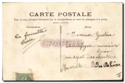 Navio de guerra francês IÉNA — Seu estado após a explosão — Marinha Francesa — Verso