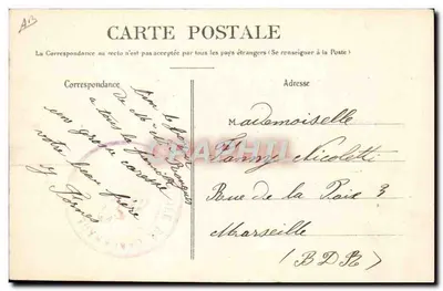 Marinha Militar Francesa — No convés da Couronne — L. Oliva — Verso