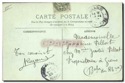 Bordeaux — O Cours d'Aquitaine — LL. n°19 — Verso