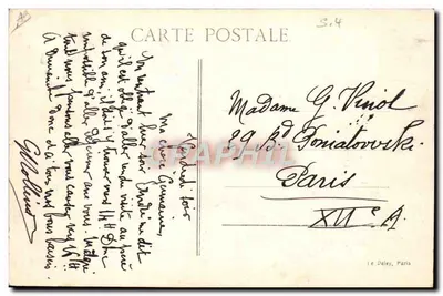 Avião Caudron Tipo G-3 "Sport" — Paris, 1930 — editor Le Deley, Paris — Verso