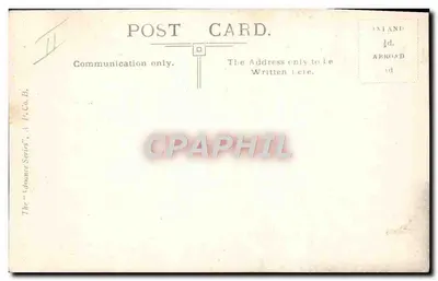 Latham Voando em Blackpool — Aéreo acima de uma pista de aviação — editor A. P. Co. B. n° 11 — Verso