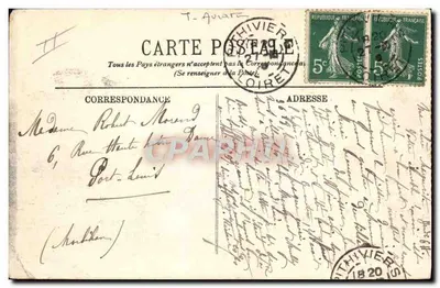 Blériot die de Kanaal overvliegt — LL. — n° 67 — Achterkant