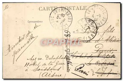 Große Flugwoche der Champagne — Curtiss, der den Rundkursrekord bricht — Phototypie J. Bienaime, Reims — Rückseite