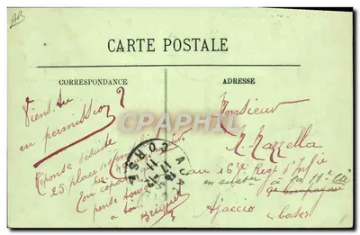 Garros sobre monoplano Blériot — LL — edição LL — Verso