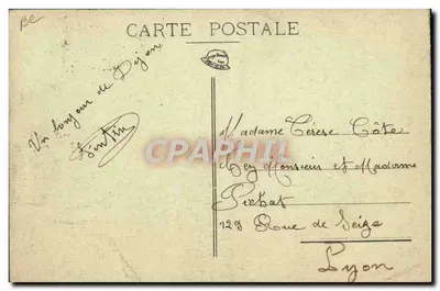Encontro de Aviação em LONGVIC-les-DIJON — Um grupo de aviões — Edição Kempf — Verso