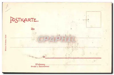 Aachen - Kaiserplatz — vista urbana com fonte — editor S.D. n° 25 — Verso