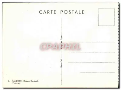 Aeroplano da corsa Caudron — Coppa Deutsch — editore Caudron, n°6 — Verso
