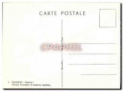Caudron Simoun — Grand Tourisme i Liaisons rapides — Marcus-Paris, Francja, n°7 — Rewers