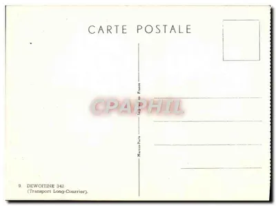 Samolot Dewoitine 342 — Transport Długodystansowy — J. des Sachons 768 — Rewers