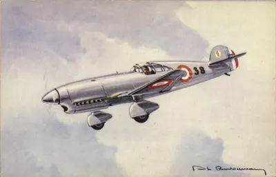 Caudron-Cyclone — aereo da caccia francese — editore AEC Parigi, n°12