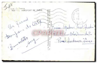 Aeroporto de Paris-Orly — Vista panorâmica — Éditions d'Art Raymond (S.-et-O.) — Verso