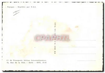 Avião F-RGOC — Transportes Aéreos Intercontinentais — T.A.I. — Verso