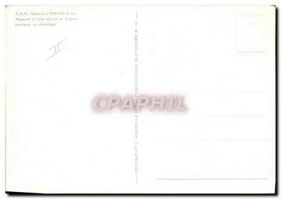 Mirage III C — appareil d'intercettazione e di supporto tattico — J. Maezelle, N°10 — Verso