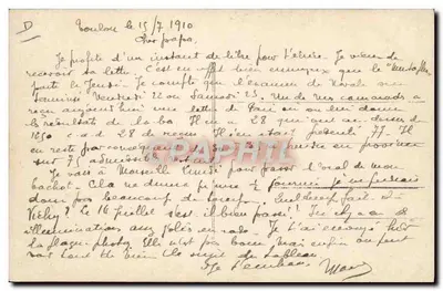 L'airship "République" — Parigi, 1910 — Iris — Verso