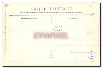 Catástrofe do encouraçado LIBERTÉ — 25 Setembro 1911 — Editor Maris Bar Toulon, n°27 — Verso