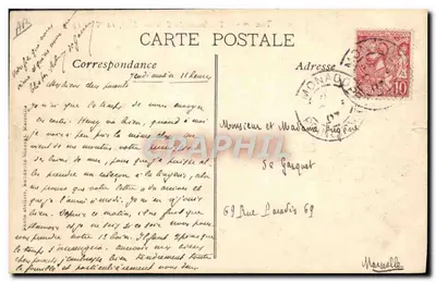 Toulon — Explosão do Couraçado Iéna, 12 de Março de 1907 — Bilhete postal antigo n°153 — Verso
