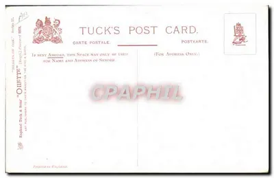 Boxing the Compass — Addestramento alla Navigazione — Tuck's Post Card, Serie II — Verso
