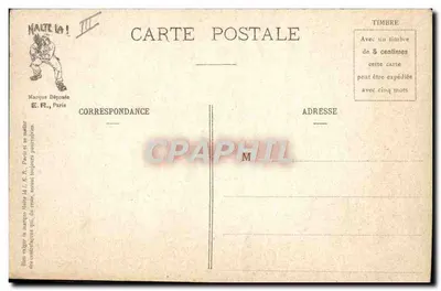 Maniobra de la amarre — Suavemente chicos !!! — Nuestros Valientes Marineros — E.R., París (Modelo depositado n° 92) — Reverso