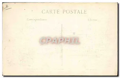 General Joffre przeglądający eskadrę samolotów — Wojna 1914 — L. C. H. Paryż — Rewers