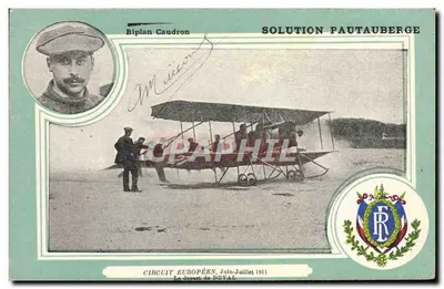 Biplano Caudron — Solução Pautauberge — Circuito Europeu, Junho-Julho 1911