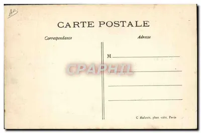 Les Pionniers de l'Air — L'Aéroplane ANTOINETTE n°13 en plein vol. Pilote M LATHAM — éditeur C. Malcuit, phot.-édit. Paris — Rückseite