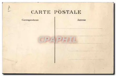 Grote Week van de Luchtvaart in Marseille — Jules Védrines op Monoplan Merane-Borel, laatste type, in de lucht — Casta 18, R. Colbert, Parijs — Achterkant