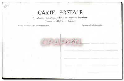 Barra sobre biplano M. Farman — tarjeta postal francesa — Reverso