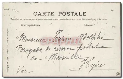 Locomoção aérea - De Rue (Capitão Ferber) em biplano Voisin em Reims (29 de Agosto de 1909) — Verso