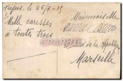 Eskadra lotnicza na Camp de Maïly — Oficer lotnik wyruszający na rozpoznawanie na swoim dwumiejscowym samolocie Farman — Bazars Militaire, A. Nieps — Rewers
