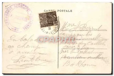 Avion-taxi C.A.F. 2 ou 3 places — Compagnie Aérienne Française, éditeur imprimé sur la carte — Reverso