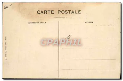 Monoplano Olinslagers — Blériot XI, tipo Travesía del Canal — J. Hanver, fot. edit. París — Reverso