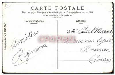 L'Auvergne - Ponsoubaud : Une scène de rue avec café et voiture — Verso