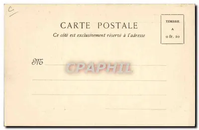 Voiture militaire Decauville — Grandes Manœuvres du Sud-Ouest — édition non datée — Verso