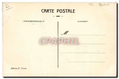 Lourdes — Automobiles portant les malades — Édition F. Viron, n° 83 — Verso