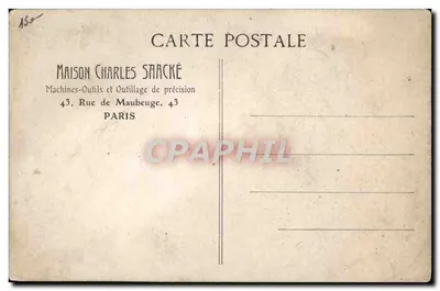 Salon de l'Automobile - Paris 1906 — Stand n°177 de la Maison Charles Saacké — éditeur : A. Léon Le Meley — Verso