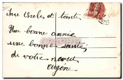 Bambino in una vettura invernale — Buon Anno — E.L. n°4025 — Verso