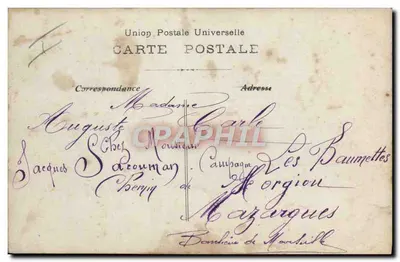 Ragazza in una macchina decorata di fiori — B.F. n°602 — Verso
