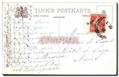 Automobile — scena di strada — Tuck's Postkarte, n° 568 B — Verso