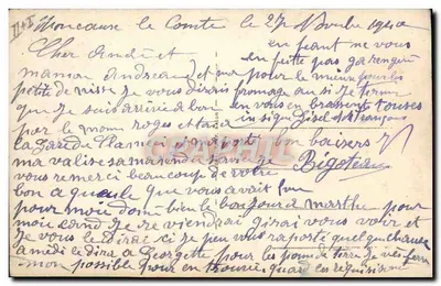 Propos Morvandiaux — Samochód i osioł — wydawca nieznany — Rewers