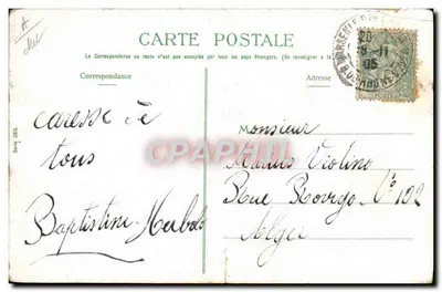 Bilhete postal antigo Fantasia Automobilística Crianças — Verso