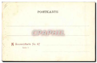 Veitshöchheim near Würzburg — View of the castle park — Souvenir card no. 67, series 3 — Back