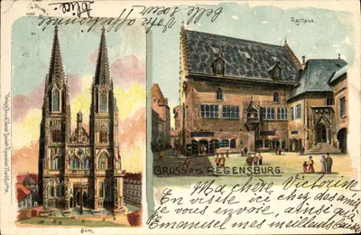 Regensburg — Catedral e Rathaus — Verlag für Kunst Baden Postdam