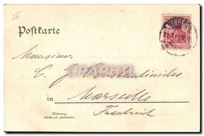 Meissen — Oświetlenie Albrechtsburg — Lith. Kunst-Anstalt Deubner & Scholze, Bautzen N° 199 — Rewers